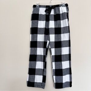 Old Navy Women's Black and White Plaid Flannel Pajama Pants w/ Pockets